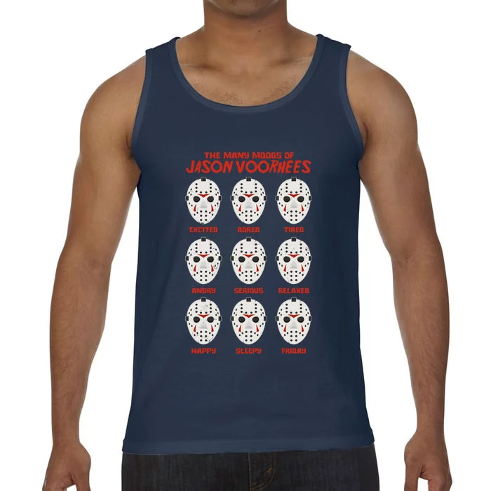 Funny Halloween The Many Moods Of Jason Voorhees Comfort Colors® Tank Top