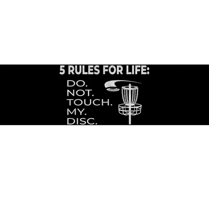 Funny How to Play Disc Golf Instructions Bumper Sticker