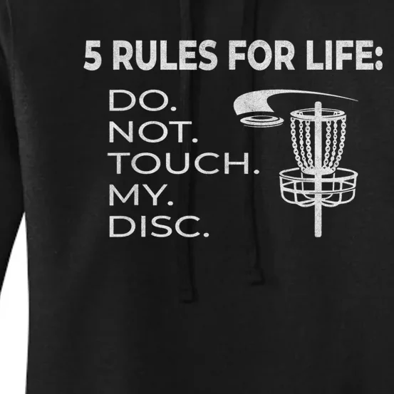 Funny How to Play Disc Golf Instructions Women's Pullover Hoodie