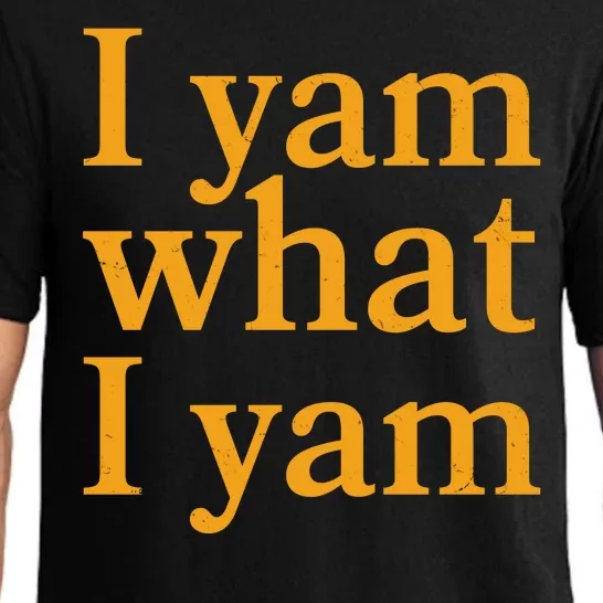 Funny Holidays Thanksgiving I Yam What I Yam Pajama Set