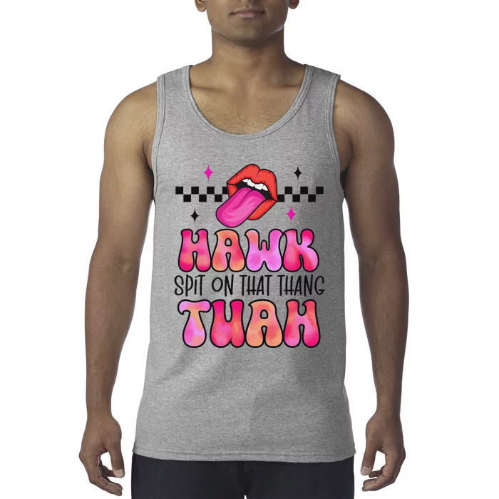 Funny Hawk Tush Spit Design Tank Top