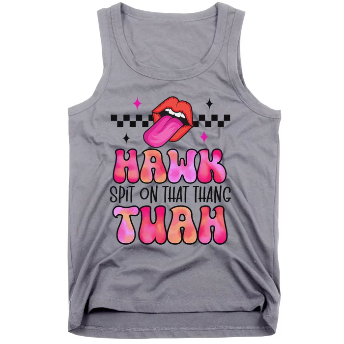 Funny Hawk Tush Spit Design Tank Top