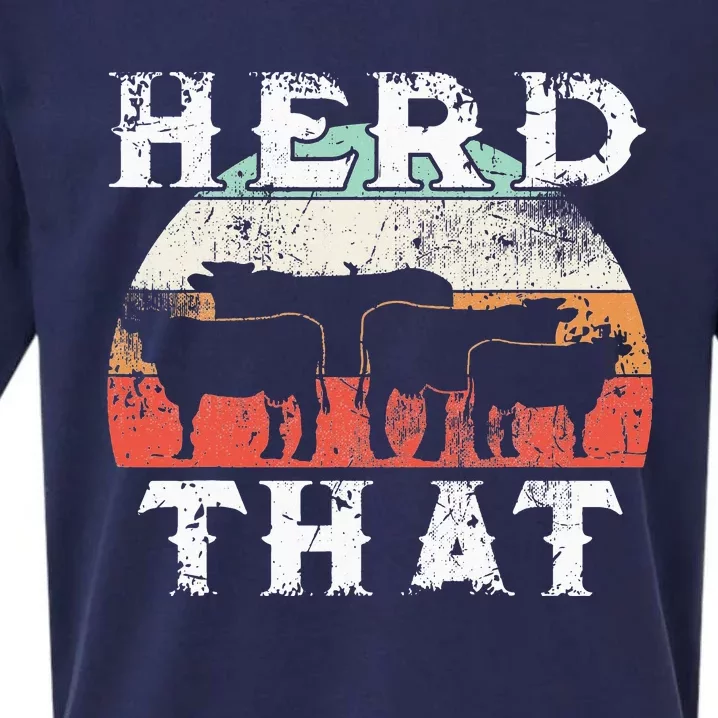 Farmer Herd That Cow Lover Farmer Sueded Cloud Jersey T-Shirt