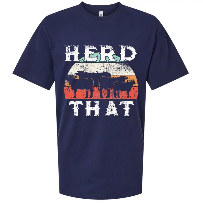 Farmer Herd That Cow Lover Farmer Sueded Cloud Jersey T-Shirt