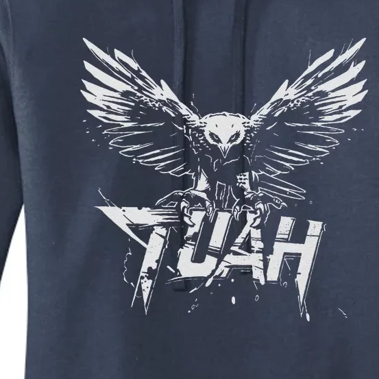 Funny Hawk Tuah Guy Spit Joke Wet That Thang Splash Down Women's Pullover Hoodie