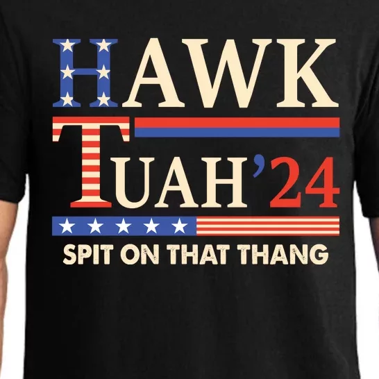 Funny Hawk Tuah 24 Spit On That Thang Pajama Set