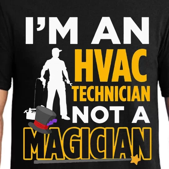 Funny HVAC Technician Not Magician Quote Pajama Set