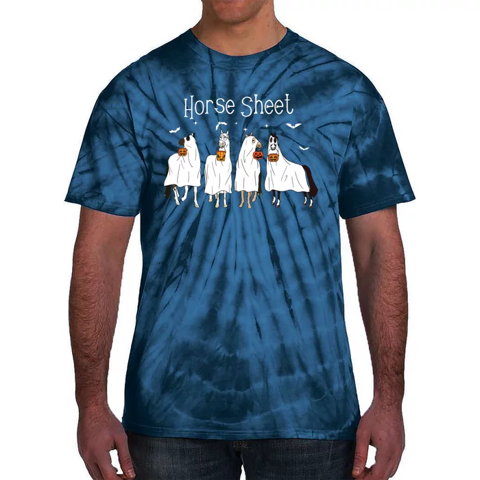 Funny Horse This Is Boo Sheet Ghost Boo Halloween Outfit Tie-Dye T-Shirt