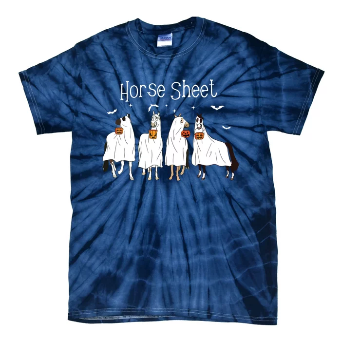 Funny Horse This Is Boo Sheet Ghost Boo Halloween Outfit Tie-Dye T-Shirt