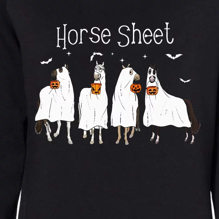 Funny Horse This is Boo Sheet Ghost Boo Halloween Outfit Womens California Wash Sweatshirt