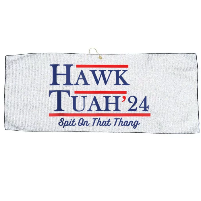 Funny Hawk Tuah 24 Large Microfiber Waffle Golf Towel