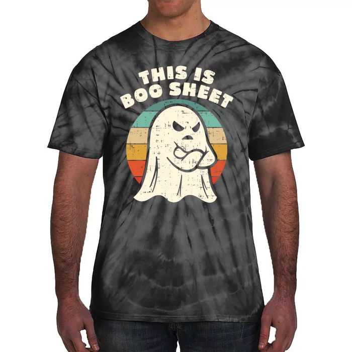 Funny Halloween This Is Boo Sheet Retro Costumes Ghost Tie-Dye T-Shirt