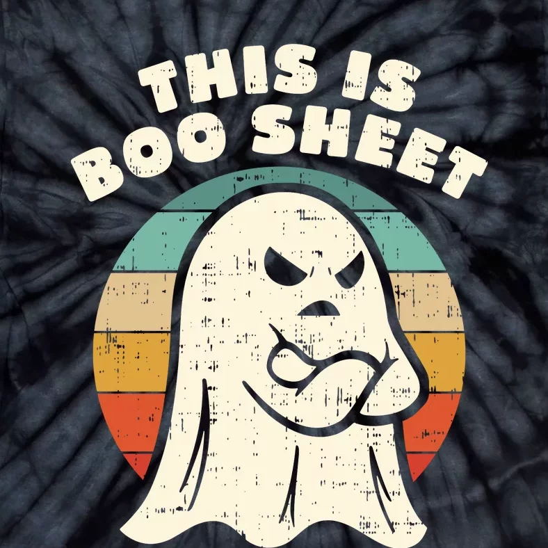 Funny Halloween This Is Boo Sheet Retro Costumes Ghost Tie-Dye T-Shirt