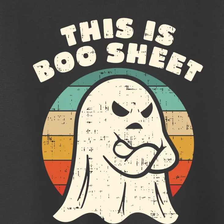 Funny Halloween This Is Boo Sheet Retro Costumes Ghost Toddler T-Shirt