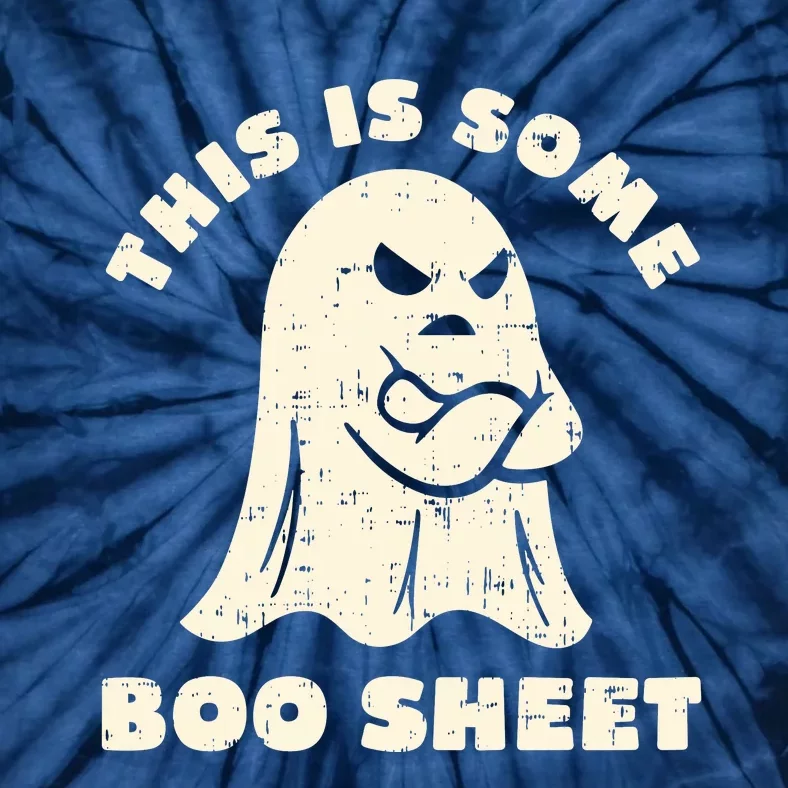 Funny Halloween This Is Some Boo Sheet Retro Costumes Ghost Tie-Dye T-Shirt