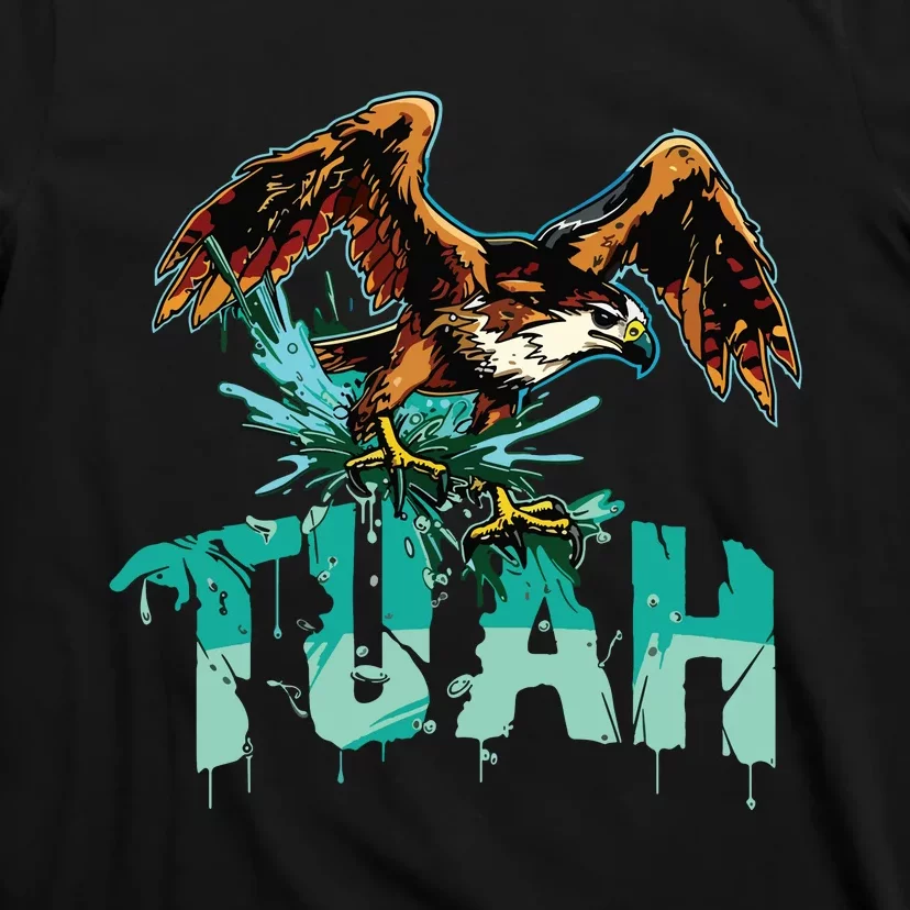 Funny Hawk Tuah Guy Spit Joke Wet That Thang Splash Down T-Shirt