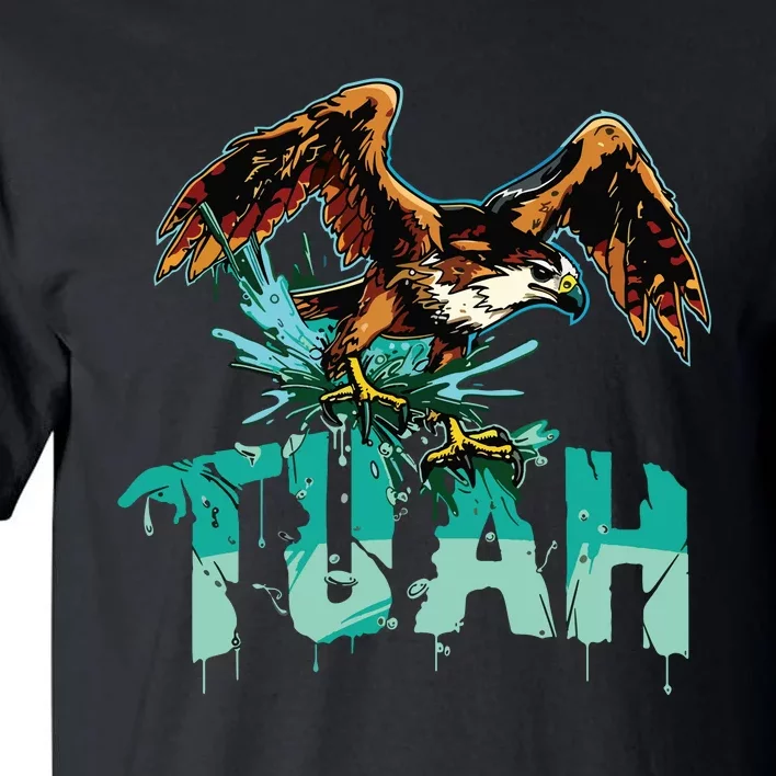 Funny Hawk Tuah Guy Spit Joke Wet That Thang Splash Down Tall T-Shirt