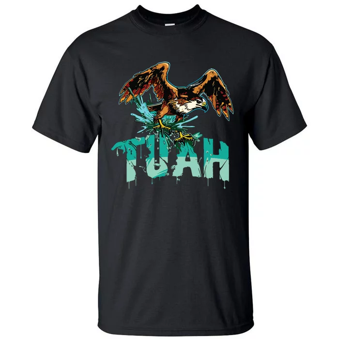 Funny Hawk Tuah Guy Spit Joke Wet That Thang Splash Down Tall T-Shirt