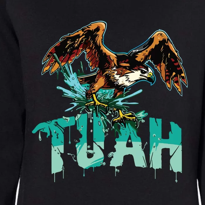 Funny Hawk Tuah Guy Spit Joke Wet That Thang Splash Down Womens California Wash Sweatshirt