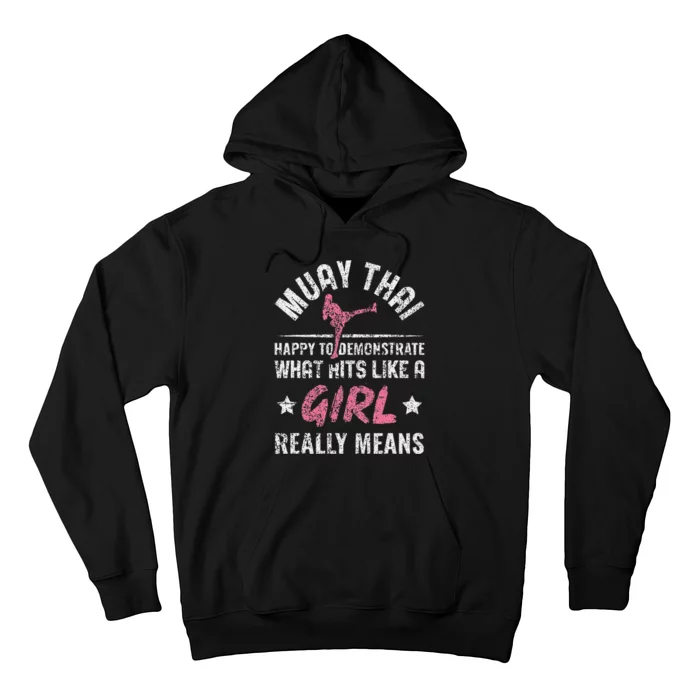 Funny Happy To Demonstrate Thai Boxing Muay Thai Hoodie