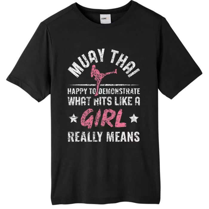 Funny Happy To Demonstrate Thai Boxing Muay Thai ChromaSoft Performance T-Shirt