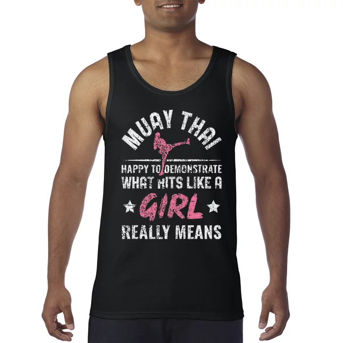 Funny Happy To Demonstrate Thai Boxing Muay Thai Tank Top