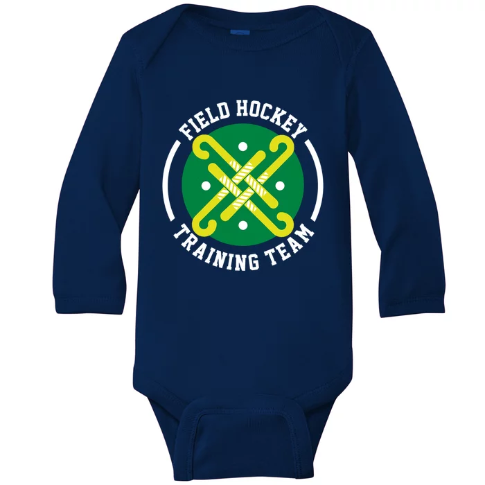 Field Hockey Training Team / Coach Fans Players Game Day Gift Baby Long Sleeve Bodysuit