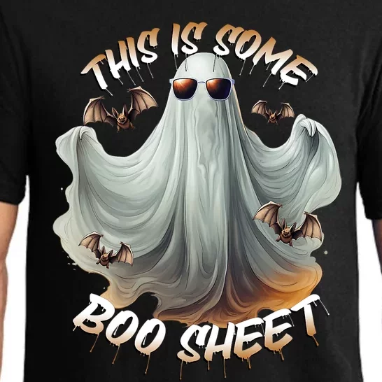 Funny Halloween This Is Some Boo Sheet Costume Design Pajama Set