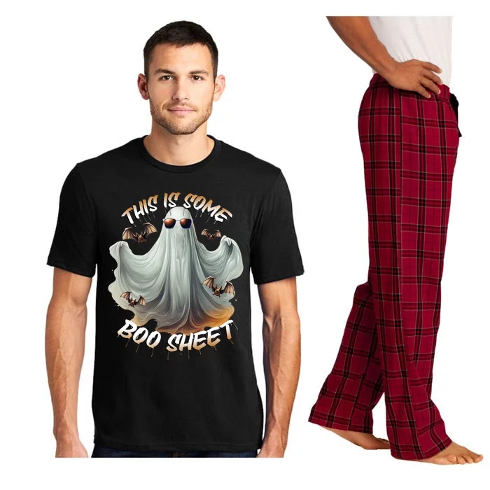 Funny Halloween This Is Some Boo Sheet Costume Design Pajama Set