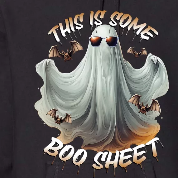 Funny Halloween This Is Some Boo Sheet Costume Design Premium Hoodie