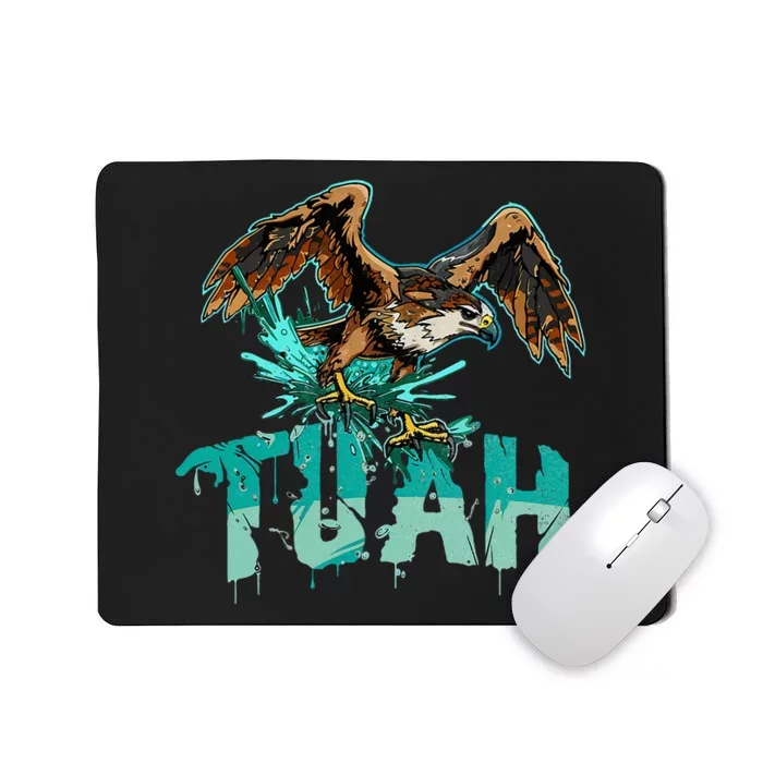 Funny Hawk Tuah Guy Spit Joke Wet That Thang Splash Down Mousepad