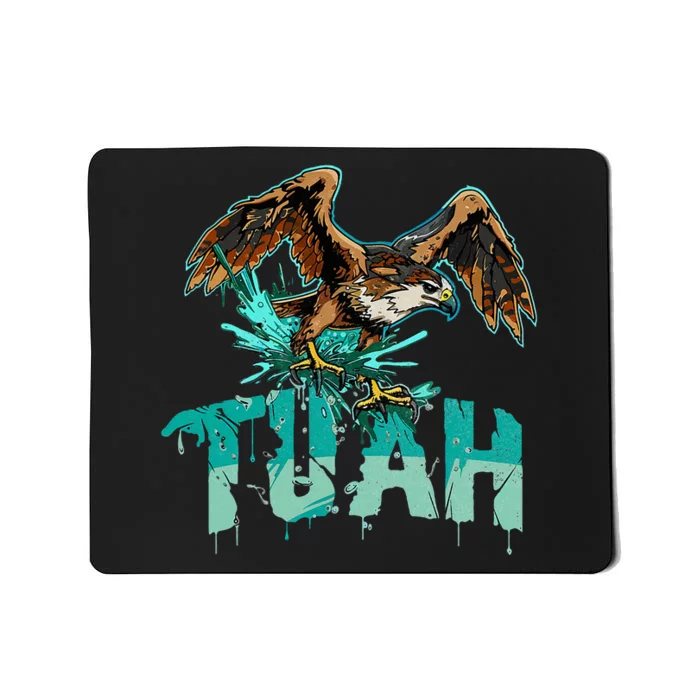 Funny Hawk Tuah Guy Spit Joke Wet That Thang Splash Down Mousepad