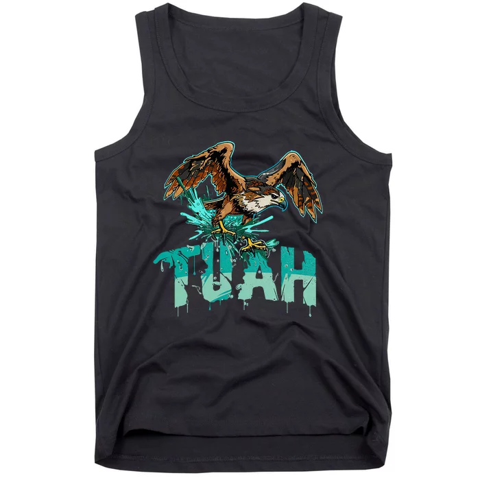 Funny Hawk Tuah Guy Spit Joke Wet That Thang Splash Down Tank Top