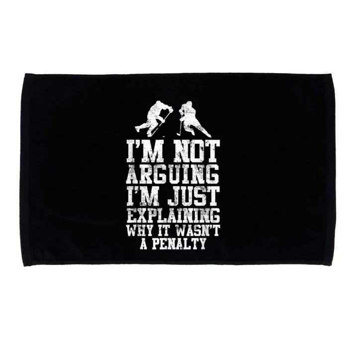 Funny Hockey Tee Cool Gag Gift Novelty Graphic Microfiber Hand Towel