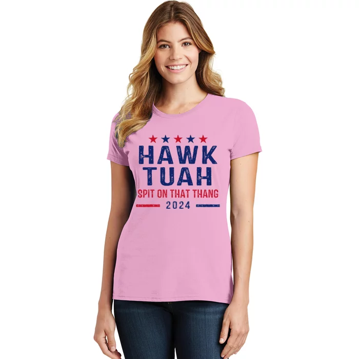 Funny Hawk Tuah Girl Spit On That Thing Women's T-Shirt