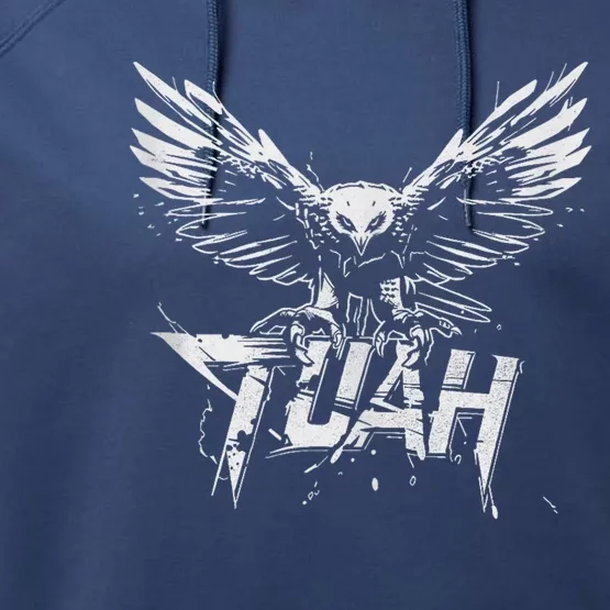 Funny Hawk Tuah Guy Spit Joke Wet That Thang Splash Down Performance Fleece Hoodie