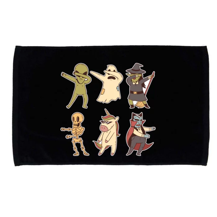 Funny Halloween Team Awesome Skeleton Ghost Mummy Witch Funny Gift Microfiber Hand Towel