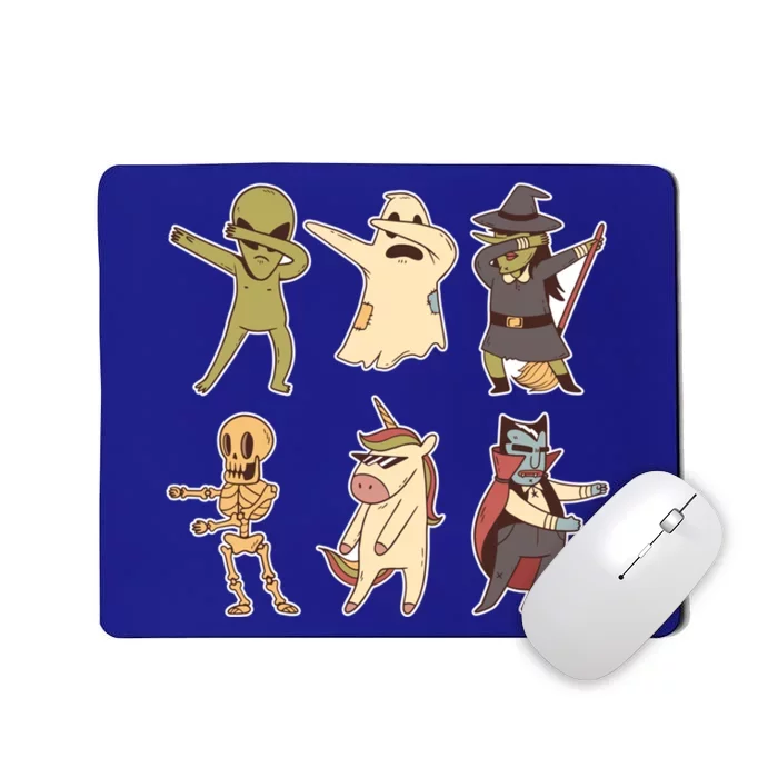 Funny Halloween Team Awesome Skeleton Ghost Mummy Witch Funny Gift Mousepad