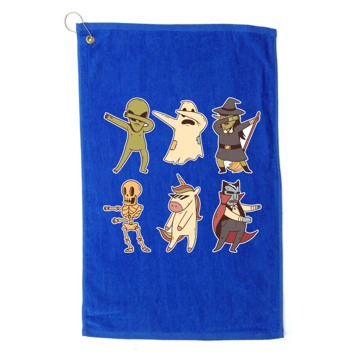 Funny Halloween Team Awesome Skeleton Ghost Mummy Witch Funny Gift Platinum Collection Golf Towel