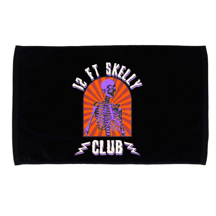 Funny Halloween Twelve Foot Skelly Club Microfiber Hand Towel