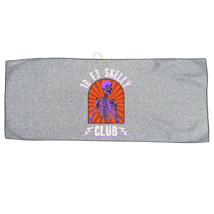 Funny Halloween Twelve Foot Skelly Club Large Microfiber Waffle Golf Towel