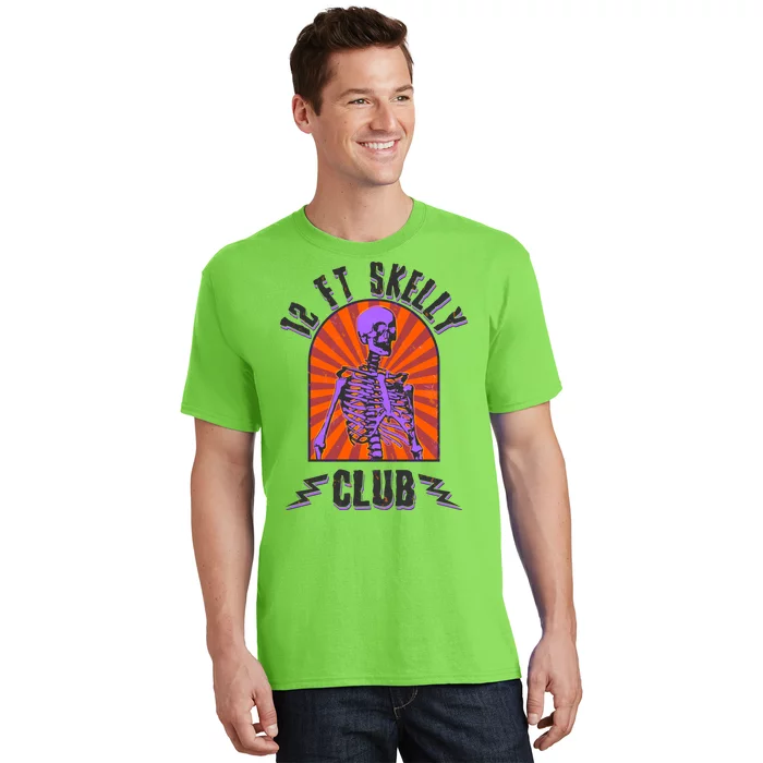 Funny Halloween Twelve Foot Skelly Club T-Shirt