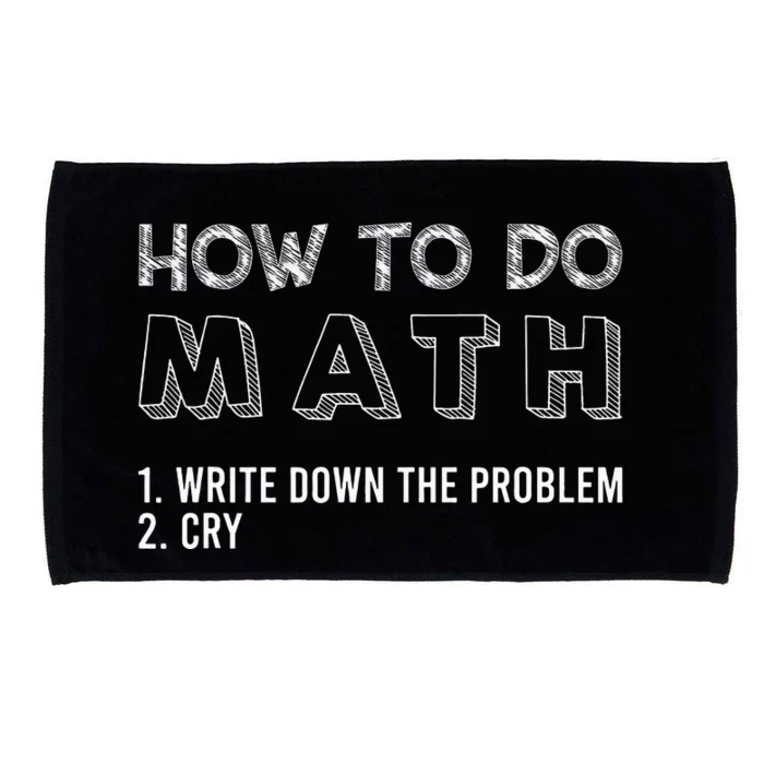 Funny How To Do Math Teacher pi day 3,14 Microfiber Hand Towel