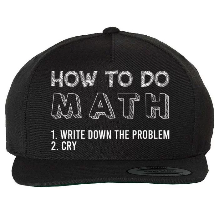 Funny How To Do Math Teacher pi day 3,14 Wool Snapback Cap