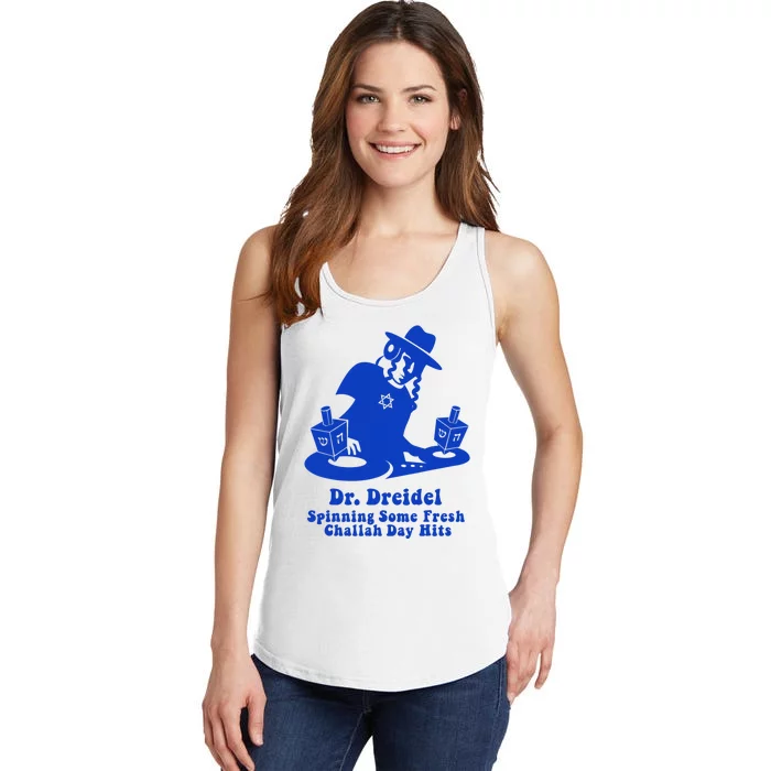 Funny Hanukkah Teen Gift Chanukah Dj Dr. Dreidel Party Ladies Essential Tank