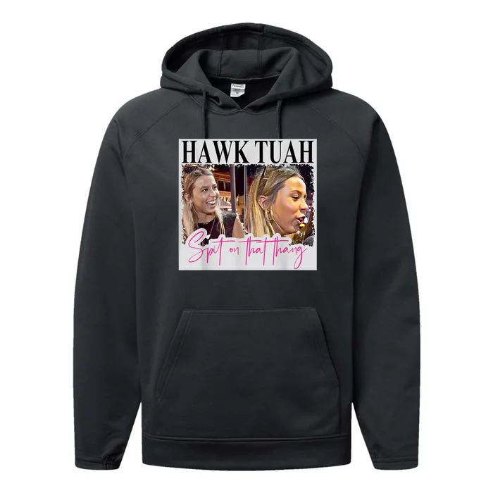 Funny Hawk Tauh Girl Meme 2024 Hawk Tauh Spit On That Thang Gift Performance Fleece Hoodie