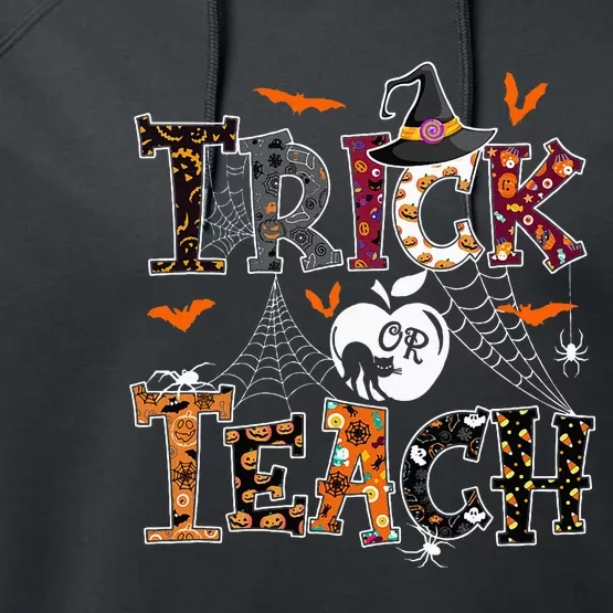 Fall Holiday Themed Thanksgiving Halloween Teacher Trick Or Performance Fleece Hoodie