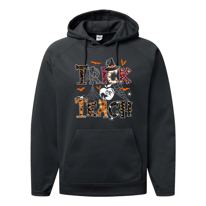 Fall Holiday Themed Thanksgiving Halloween Teacher Trick Or Performance Fleece Hoodie