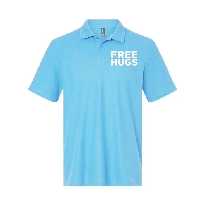 Free Hugs Tee Funny Free Hugs Softstyle Adult Sport Polo