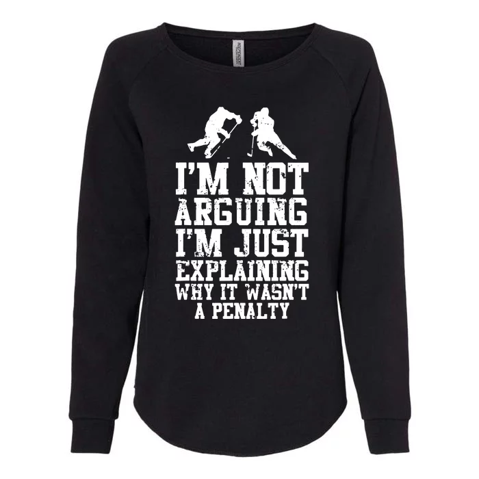 Funny Hockey Tee Cool Gag Gift Novelty Graphic Tee Womens California Wash Sweatshirt